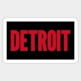 Detroit Red Mode Sticker